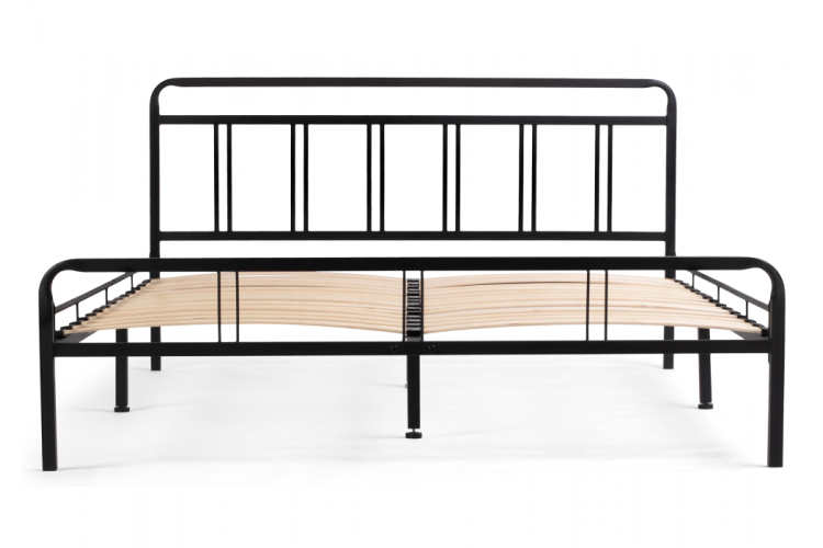 Кровать Рейк 140х200 черная-3