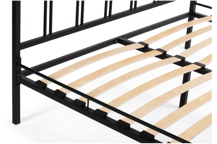 Кровать Рейк 140х200 черная-7