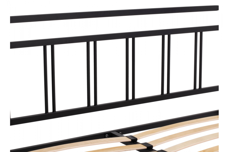 Кровать Рейк 140х200 черная-9