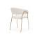Стул на металлокаркасе Kamelia 1 white fabric / gold