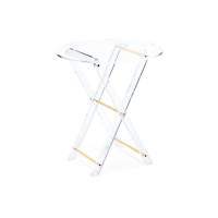 Журнальный стол складной Spirit 40x45 clear / gold