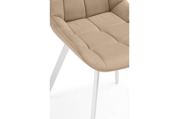 Стул на металлокаркасе Челси 360 бежевый (ZD 210) / белый-7