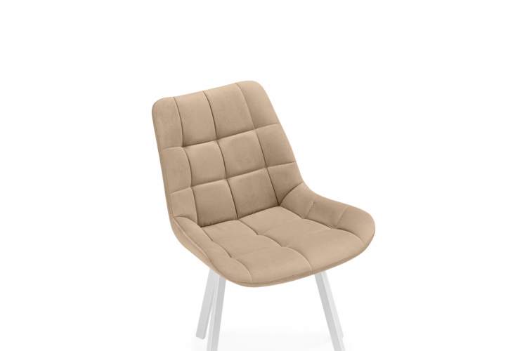 Стул на металлокаркасе Челси 360 бежевый (ZD 210) / белый-8