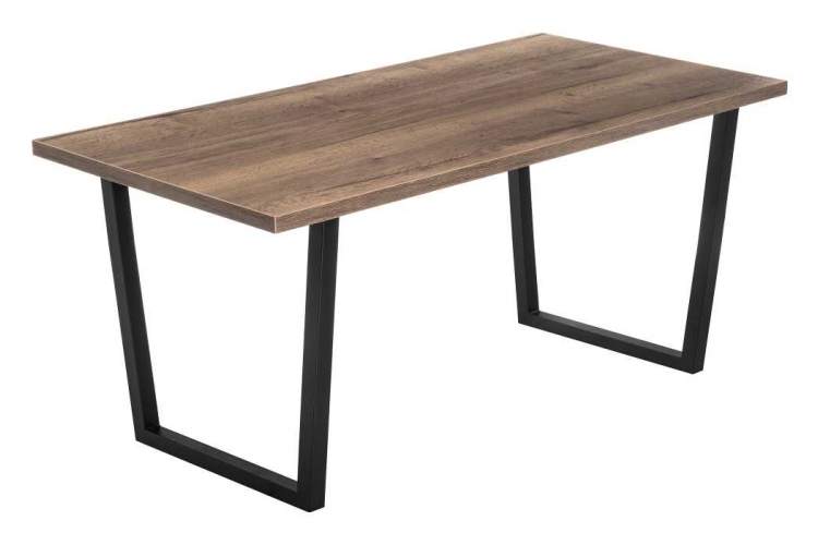 Стол деревянный Эльпатия 150 дуб велингтон / черный матовый