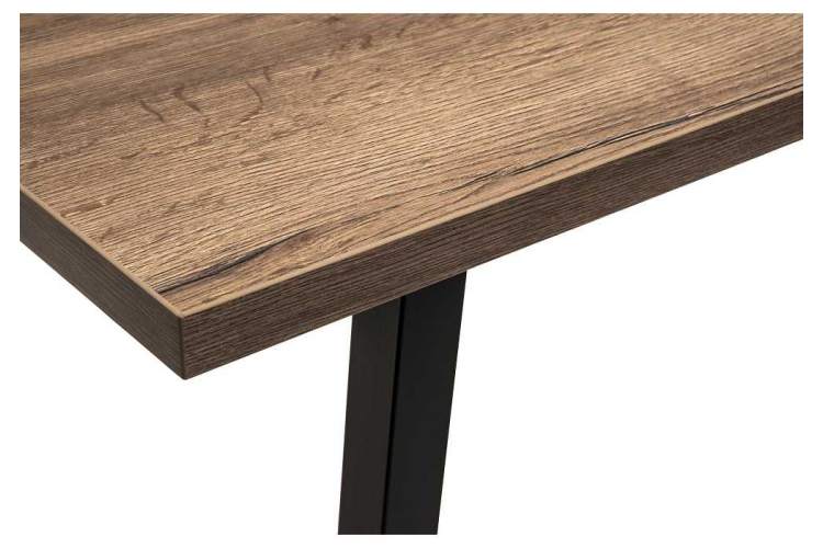 Стол деревянный Эльпатия 150 дуб велингтон / черный матовый-5