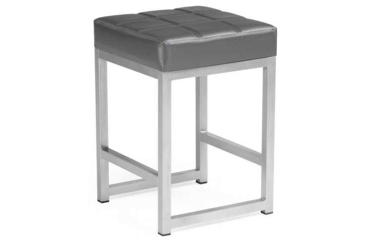 Табурет Khurkroks серый полимер / светлый мусс