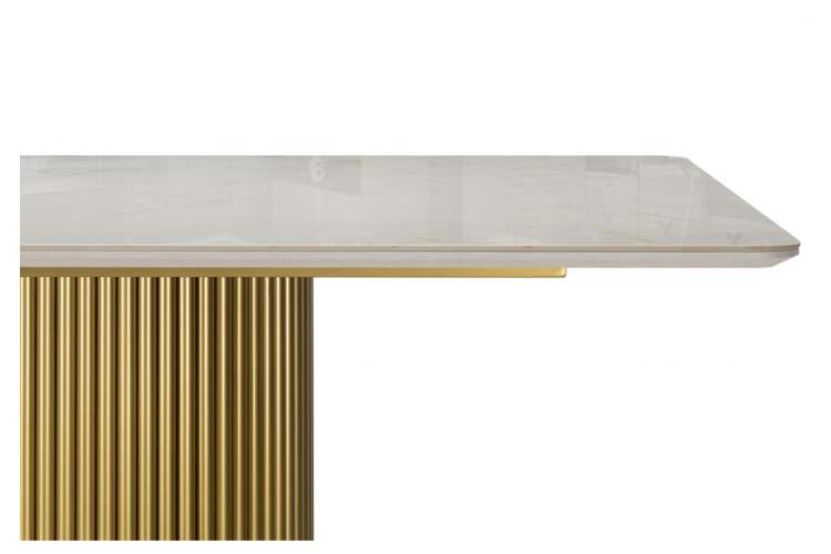 Керамический стол Ривера 220x110 brecha crema / золото-10