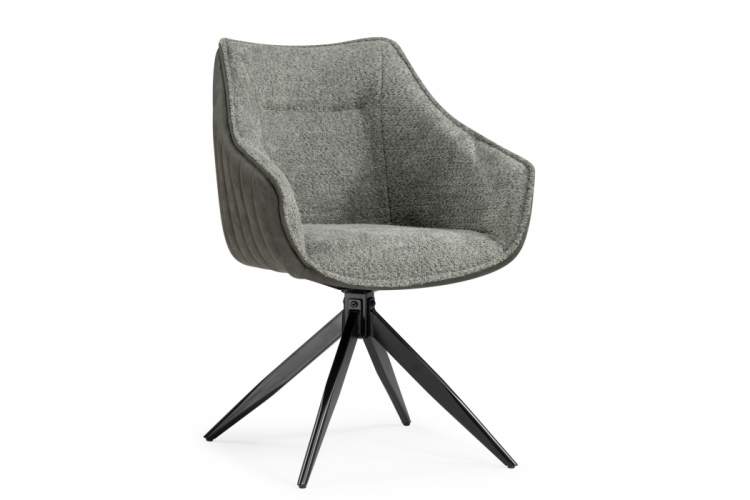 Стул на металлокаркасе Kansas gray / graphite gray / black