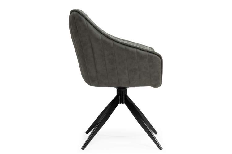 Стул на металлокаркасе Kansas gray / graphite gray / black-4