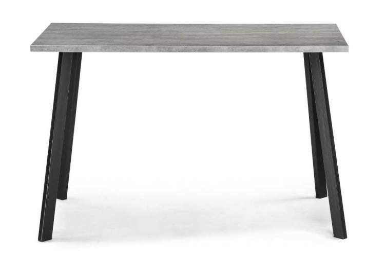 Стол деревянный Тринити Лофт 120 25 мм бетон / черный матовый-2