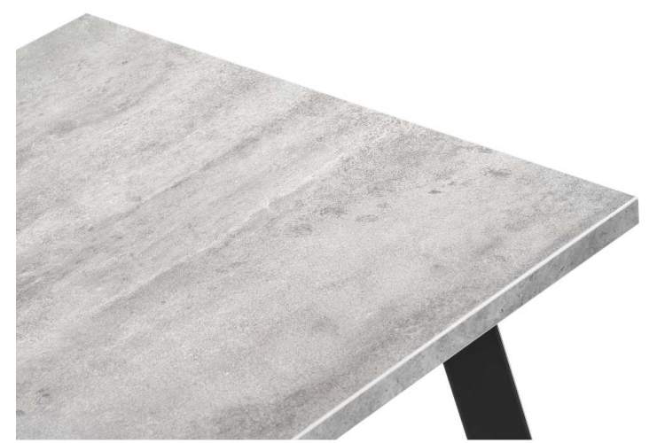 Стол деревянный Тринити Лофт 120 25 мм бетон / черный матовый-3