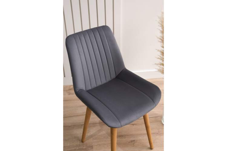 Стул деревянный Седа темно-серый (zd 995) / светлое дерево np-6