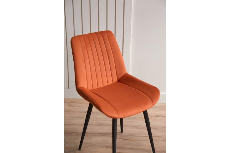 Стул на металлокаркасе Седа терракотовый (zd 432) / черный np-4