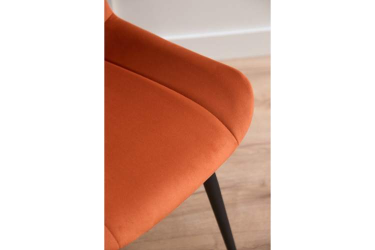 Стул на металлокаркасе Седа терракотовый (zd 432) / черный np-5