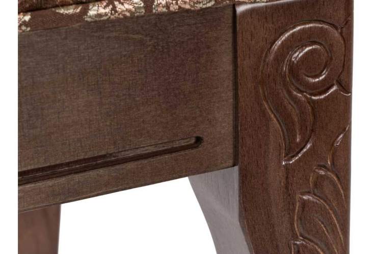 Банкетка Валентино орех / шоколад-4