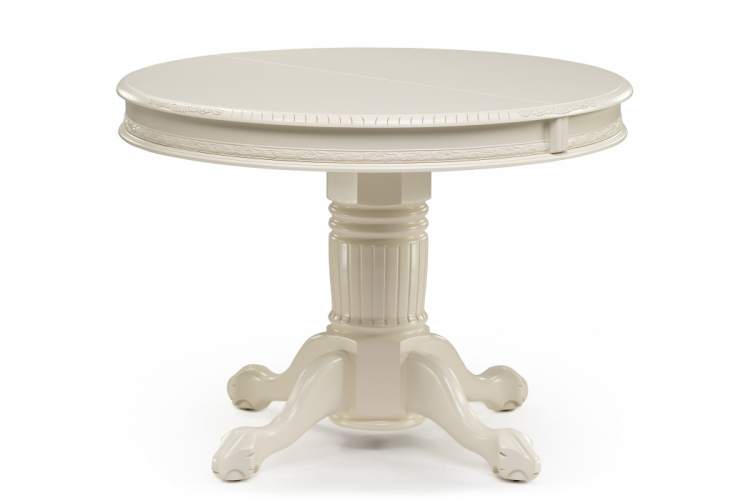 Стол деревянный Альфред круглый крем