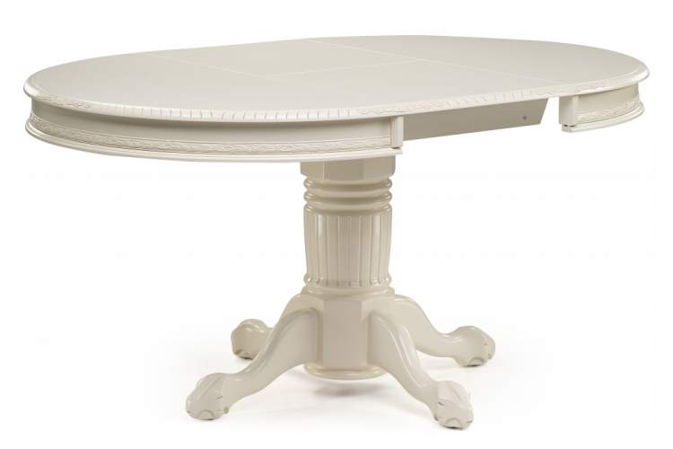 Стол деревянный Альфред круглый крем-1