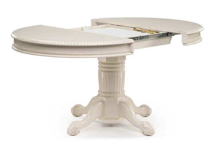 Стол деревянный Альфред круглый крем-2