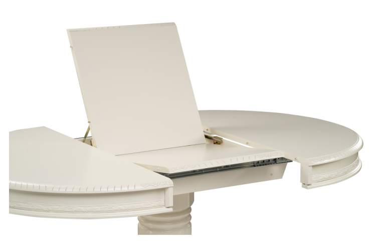 Стол деревянный Альфред круглый крем-4