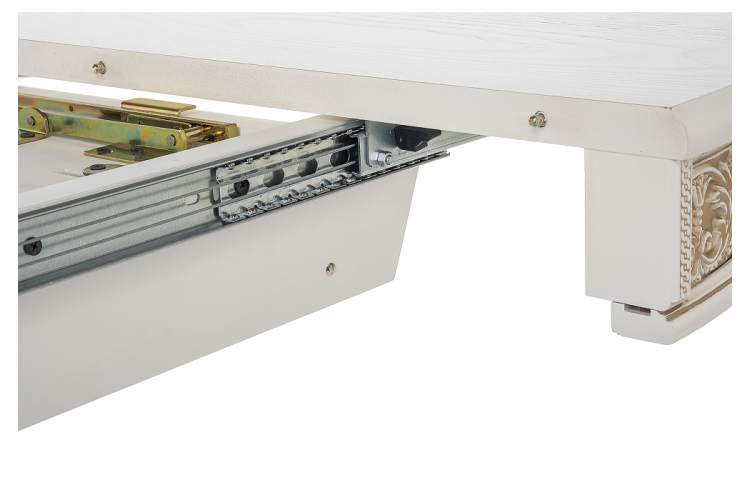 Стол деревянный Лорд молочный / золотая патина-7