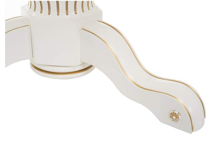 Стол деревянный Лорд молочный / золотая патина-9