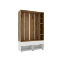 Прихожая Роут белый / дуб вотан