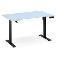 Компьютерный стол Маркос 140х80 голубой / черный