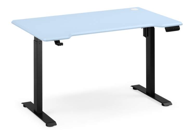 Компьютерный стол Маркос 140х80 голубой / черный