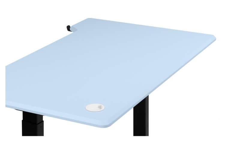 Компьютерный стол Маркос 140х80 голубой / черный-14