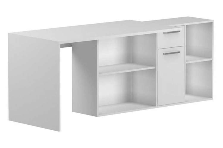Компьютерный стол Лайт 03.245F белый гладкий 101-2