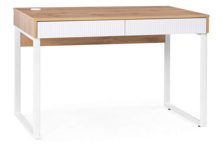Компьютерный стол Реус дуб вотан / белый