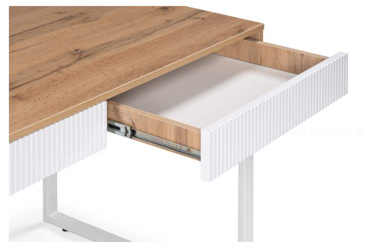 Компьютерный стол Реус дуб вотан / белый-7