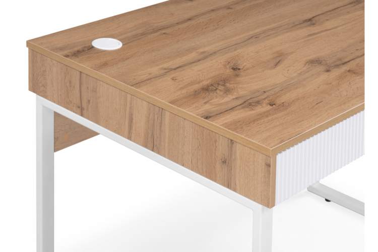 Компьютерный стол Реус дуб вотан / белый-8