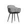Пластиковый стул Rikon black / wood