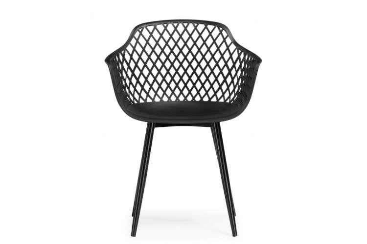 Пластиковый стул Rikon black / wood-2