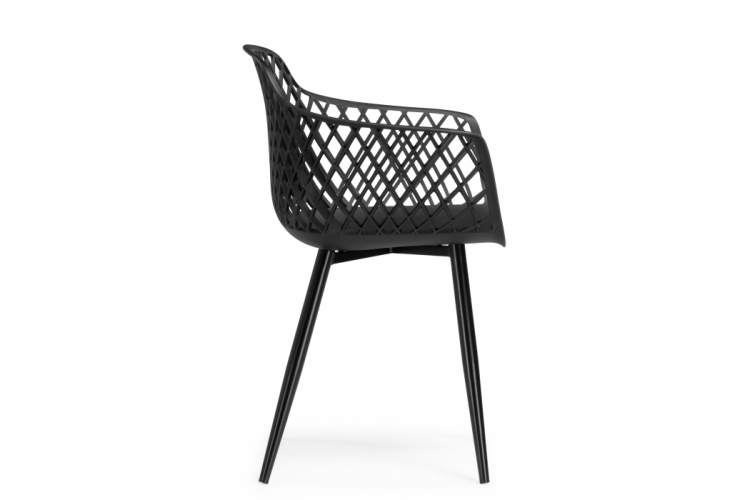 Пластиковый стул Rikon black / wood-4