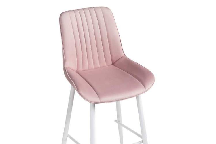 Барный стул Седа К розовый / белый-4