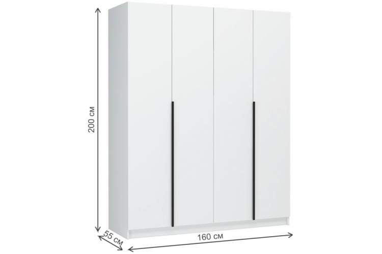 Шкаф Широн 1600 белый / белый-2