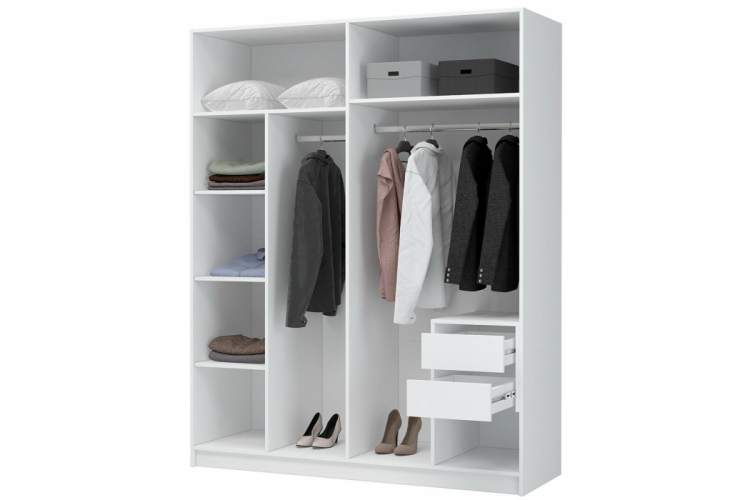 Шкаф Широн 1600 белый / белый-3