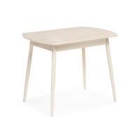 Стол стеклянный Калверт кремовый