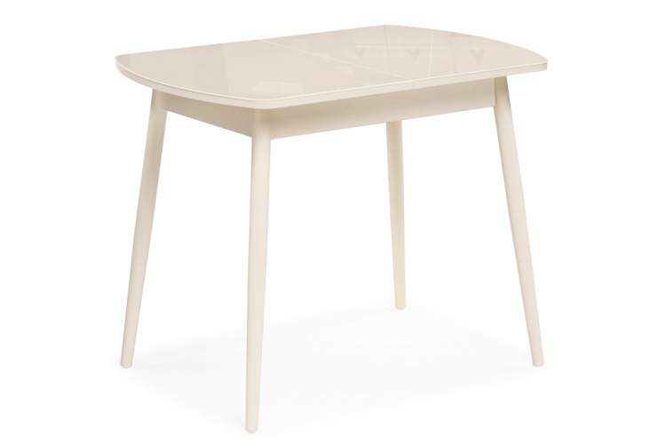 Стол стеклянный Калверт кремовый