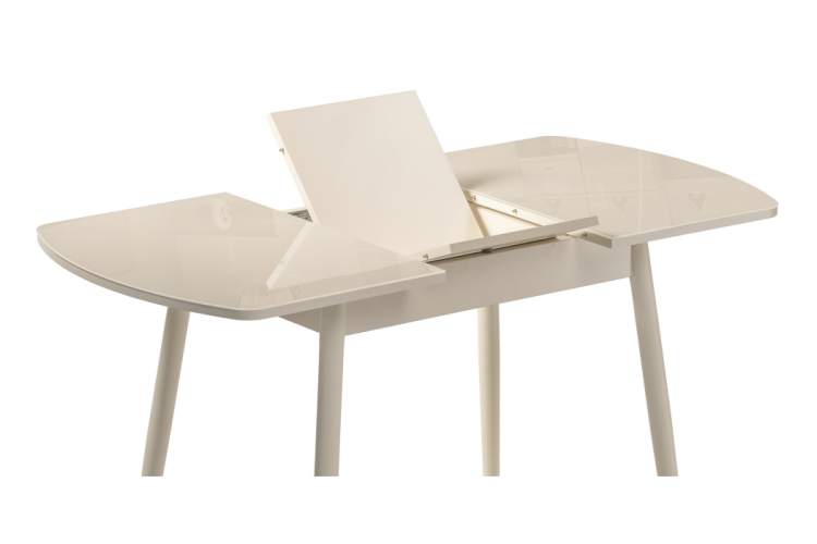 Стол стеклянный Калверт кремовый-5