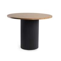 Стол деревянный Барел 100 орех кантри / черный