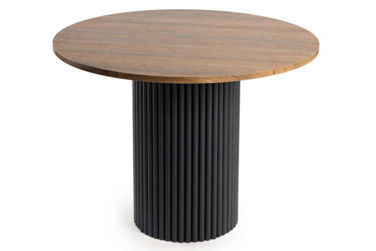 Стол деревянный Барел 100 орех кантри / черный-7