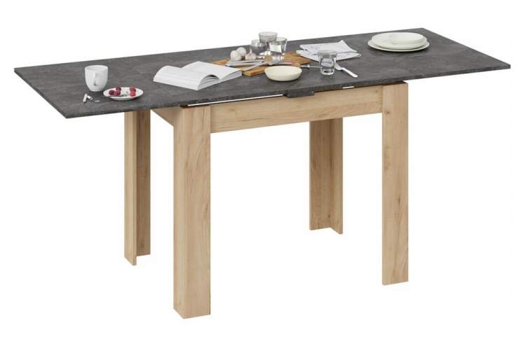 Стол деревянный Промо Тип 3 дуб крафт золотой / ателье темное-4