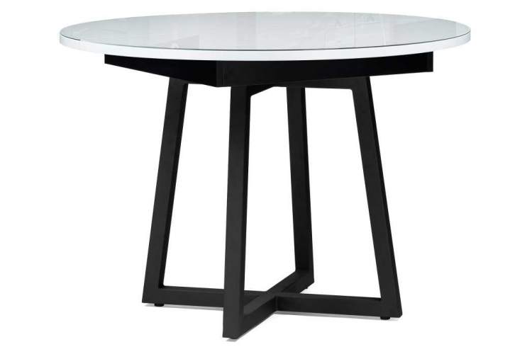 Стол стеклянный Регна черный / белый