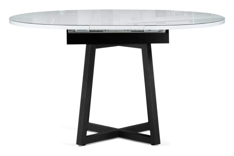 Стол стеклянный Регна черный / белый-2