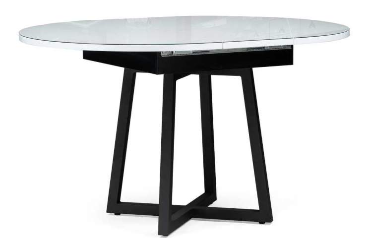 Стол стеклянный Регна черный / белый-5