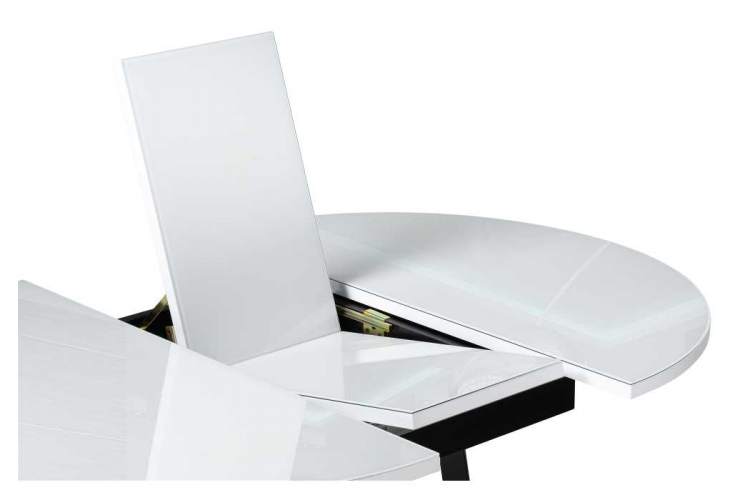 Стол стеклянный Регна черный / белый-6