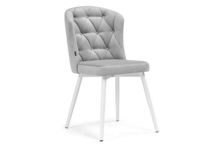 Стул на металлокаркасе Алиссум velutto 52 / белый